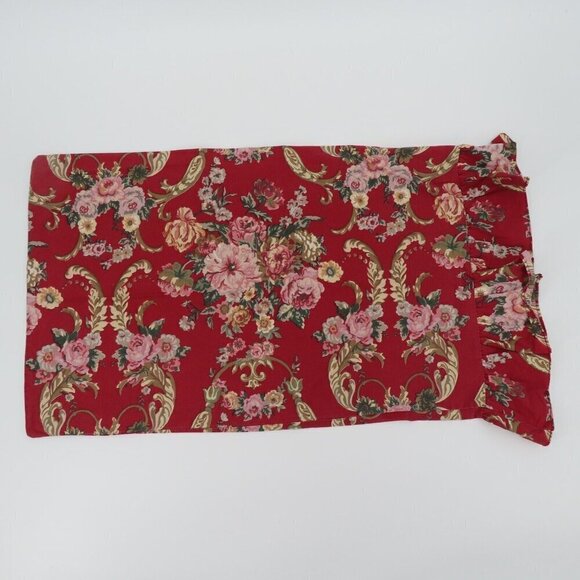 LRL Ralph Lauren Marseilles Red ONE Standard Ruffle Hem Pillowcase Pillow Sham - Picture 7 of 11